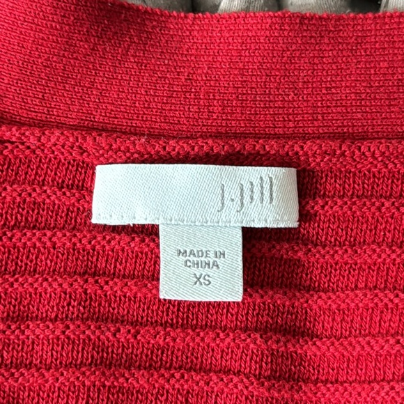 J. Jill Open Front Ribbed Cardigan - sz XS - Picture 5 of 6
